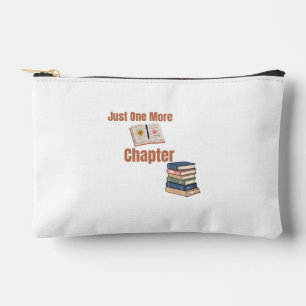 Just One More Chapter Book Lover Zipper Pouch Bag