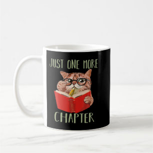 Just One More Chapter Book Reading Cat 131 Coffee Mug