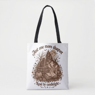 Just One More Chapter – Bookish Halloween Tote Bag