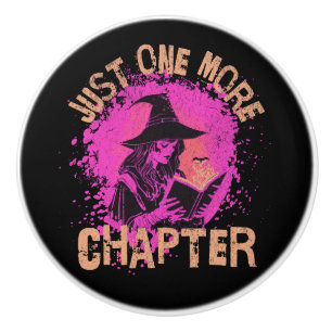 Just one more chapter ceramic knob