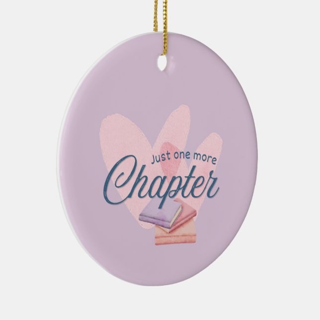 Just One More Chapter Ceramic Tree Decoration (Right)