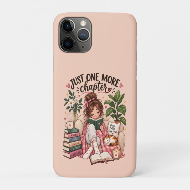 Just One More Chapter – Cosy Book Lover Notebook Case-Mate iPhone Case (Back)