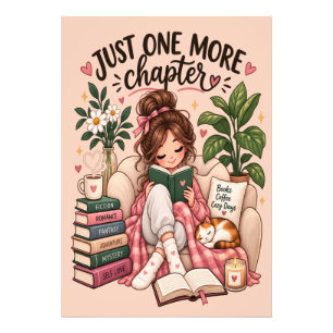 Just One More Chapter – Cosy Book Lover Photo Print