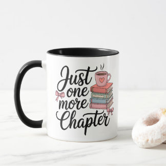 Just One More Chapter – Cosy Bookworm Design Mug