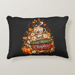 Just One More Chapter - Cosy Fall Book Lover Decorative Cushion
