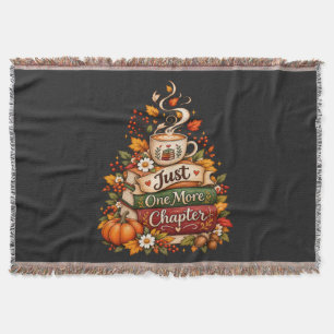 Just One More Chapter - Cosy Fall Book Lover Throw Blanket