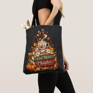 Just One More Chapter - Cosy Fall Book Lover Tote Bag