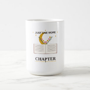 Just One More Chapter Cosy Floral Book Moon Reader Coffee Mug