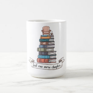 Just One More Chapter - Cozy Book Lover Design Coffee Mug