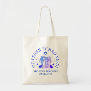 JUST ONE MORE CHAPTER Hebrew Hanukkah Tote Bag