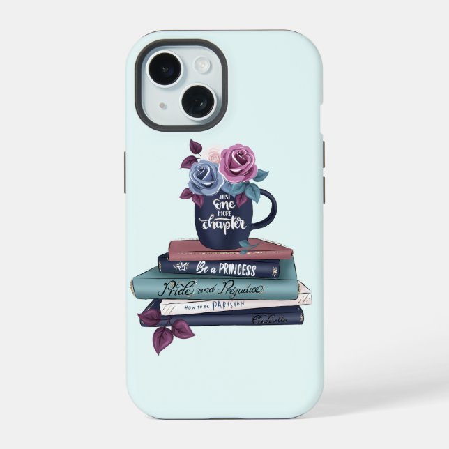 Just One More Chapter iPhone 15 Case (Back)