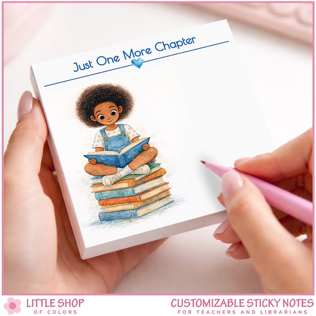Just One More Chapter Personalized Book Lover Post-it Notes (Creator Uploaded)