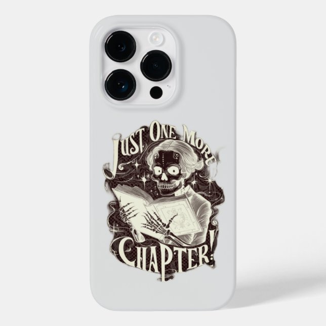 Just One More Chapter Skeleton Reader Funny  Case-Mate iPhone Case (Back)