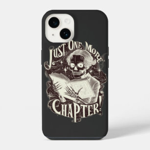Just One More Chapter Skeleton Reader Funny iPhone 14 Case