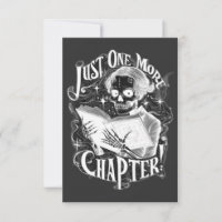 Just One More Chapter Skeleton Reader Funny 
