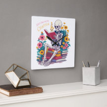 Just One More Chapter Skeleton Reading Book Reader