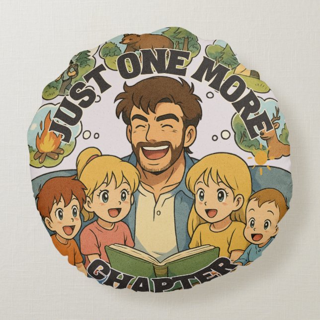 Just One More Chapter Throw Pillow (Back)