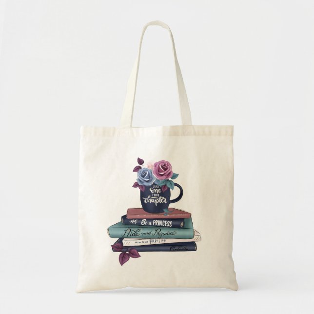 Just One More Chapter Tote Bag (Front)