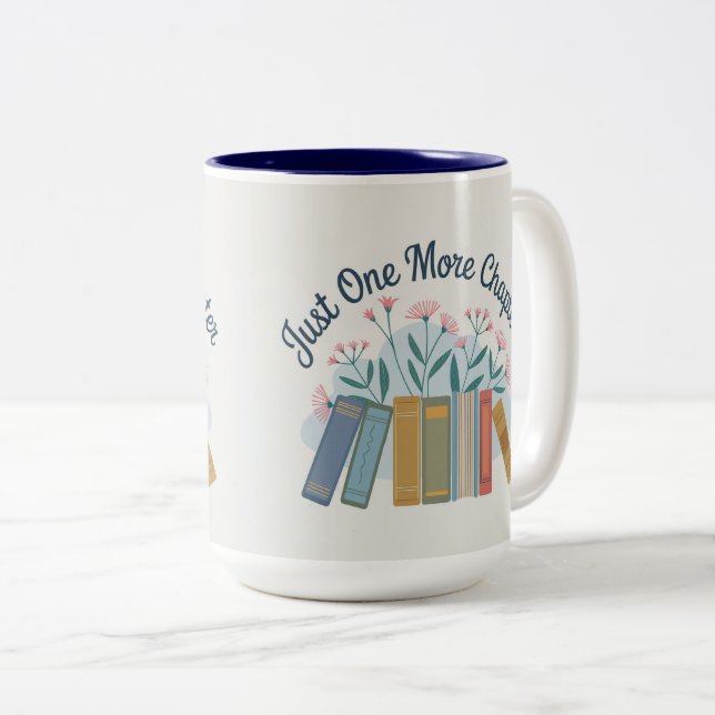 Just One More Chapter Two Tone Mug (Front Right)