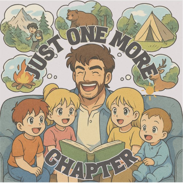 Just One More Chapter Vinyl Sticker (Front)