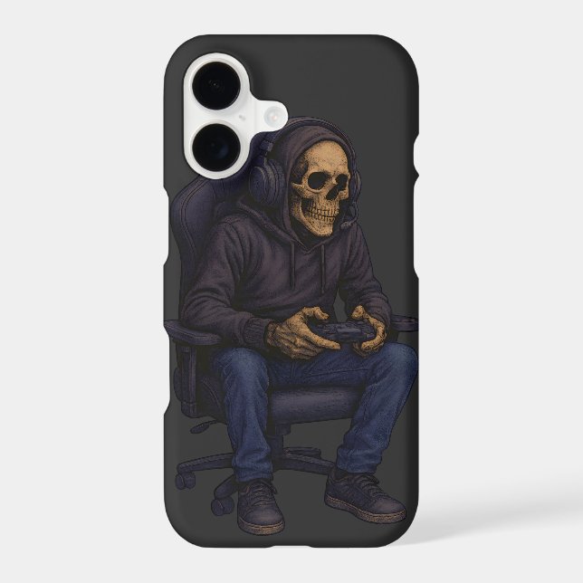 Just One More Gamer Skeleton | Dark Humor Phone (Back)