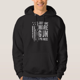 Just One More Gun I Promise Mens Gun Usa Flag Ba Hoodie