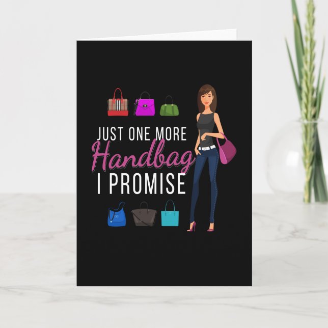 Just One More Handbag Fashion Card (Front)