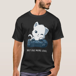 Just One More Level Cat Playing Video Games T-Shirt