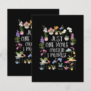 Just One More Orchid I Promise Card
