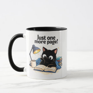 Just One More Page – Cat Reading Mug