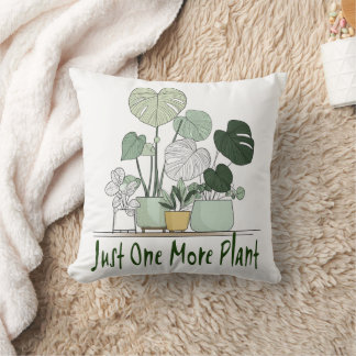 Just One More Plant Cushion