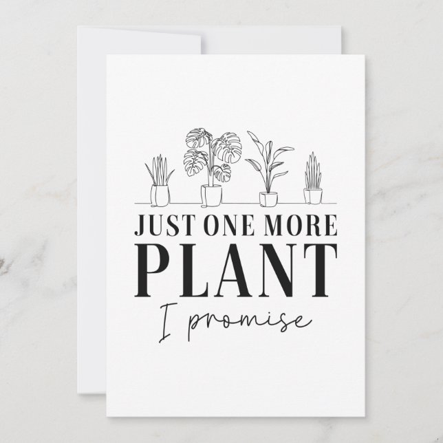 Just One More Plant Thank You Card (Front)