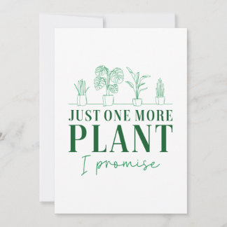 Just One More Plant Thank You Card