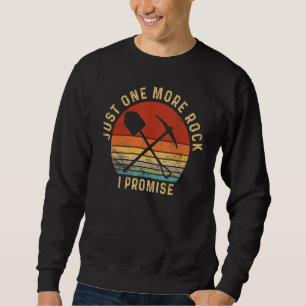 Just One More Rock I Promise Vintage Retro Sunset Sweatshirt