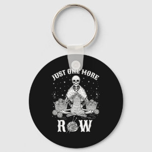 Just One More Row Crochet Skeleton Crocheting Knit Key Ring