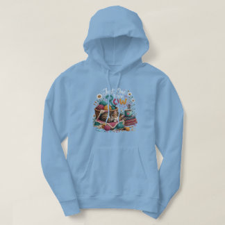 Just One More Row Knitting Cat – Cosy Yarn & Handm Hoodie