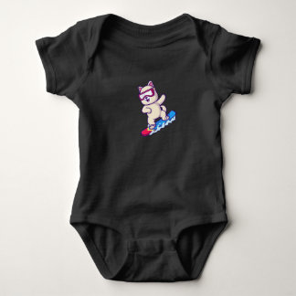 just one more snowboarding baby bodysuit