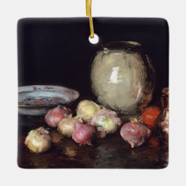 Just Onions Ceramic Tree Decoration (Front)