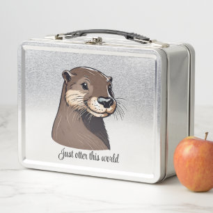 Just Otter This World Metal Lunch Box