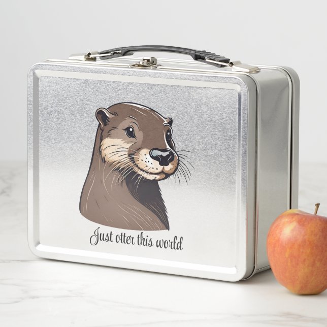 Just Otter This World Metal Lunch Box (In Situ)