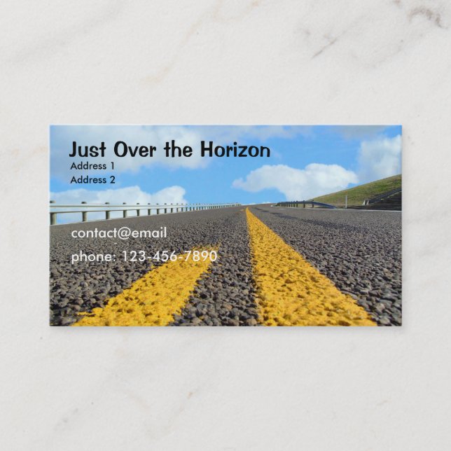 Just Over the Horizon Business Card (Front)
