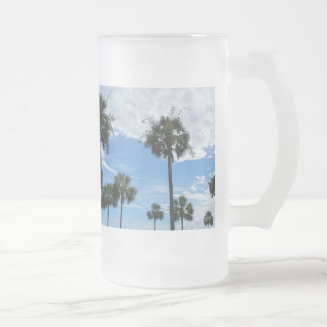 Just Palm Trees Frosted Mug (Right)