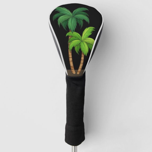 Just Palm Trees  Golf Head Cover (Front)