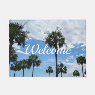 Just Palm Trees Welcome Doormat