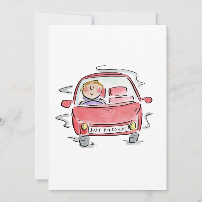 Just Passed! Invitation (Front)