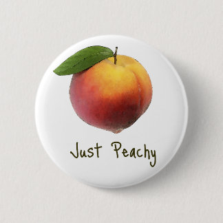 Just Peachy 6 Cm Round Badge
