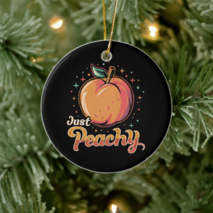 Just peachy! ceramic tree decoration