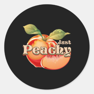 Just Peachy Classic Round Sticker