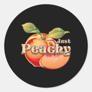Just Peachy Classic Round Sticker