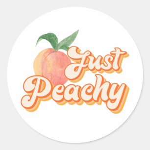 Just Peachy Classic Round Sticker